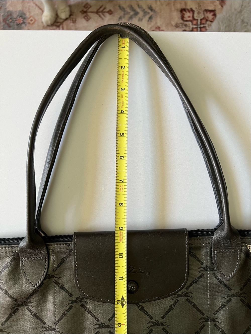 Longchamp Le Pliage LM Pewter Large - Picture 10 of 15